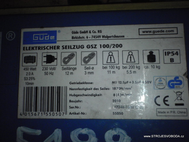 Elektrický lanový naviják s pojezdem BALKANCAR GSZ 100/200 with BALKANCAR travel (05199.JPG)
